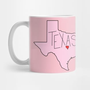 Pink Texas Austin Mug